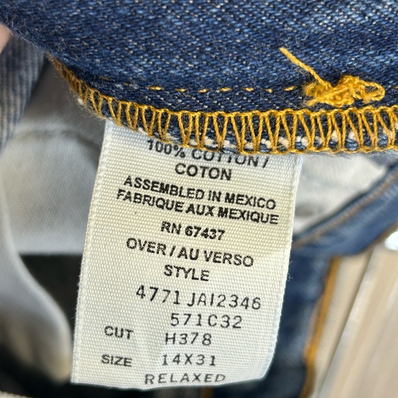 Vintage Polo Ralph Lauren Womens 14 Straight Leg Blue Jeans Classic Preppy 90s - Picture 12 of 12